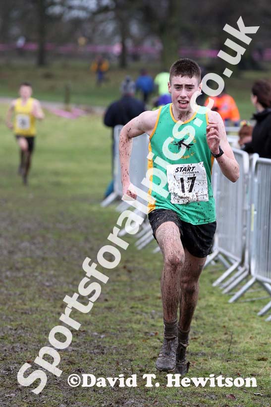 Joe Steward (East Cheshire and Tameside)  under-20 mens Northern Cross Country Champs, Knowsley Safari Park. Photo: David T. Hewitson/Sports for All Pics